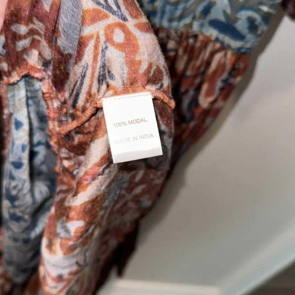 NIGHTCAP Anthropologie *Boho Bolero* floral print midi maxi dress S M L - Picture 8 of 8